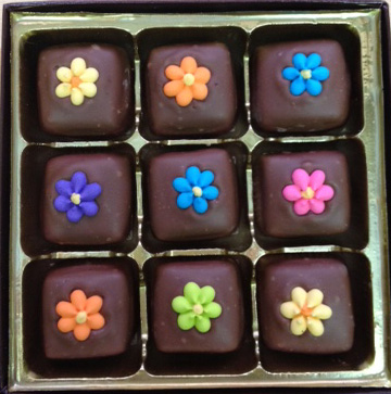 Spring Chocolate Caramels 9 pc box