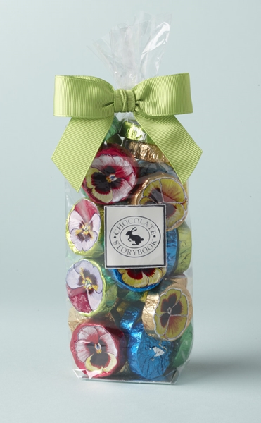 Milk Chocolate Foiled Pansies