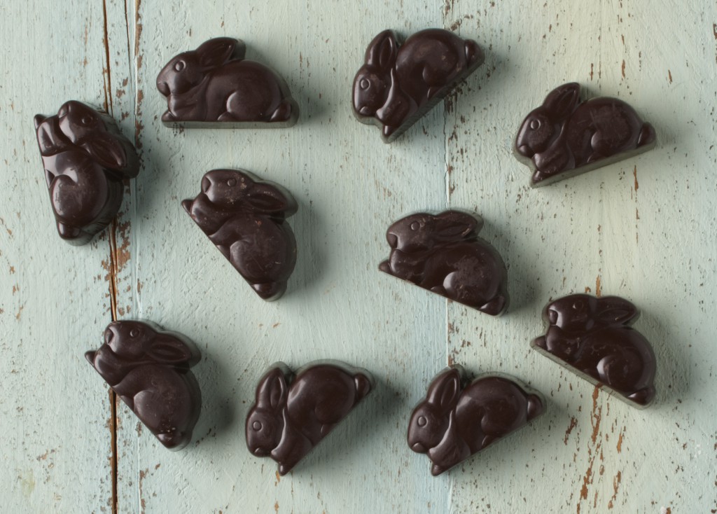 Raspberry Dark Chocolate Bunnies 1