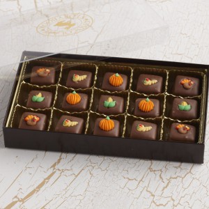 Thanksgiving Chocolate Caramels