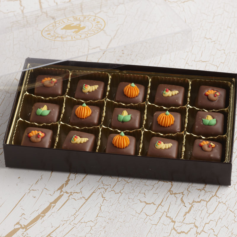 Thanksgiving Chocolate Caramels